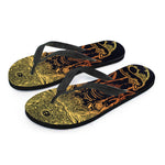 Spiritual Elephant Mandala Print Flip Flops