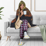 Spiritual Elephant Mandala Print Hooded Blanket