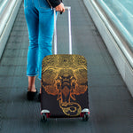 Spiritual Elephant Mandala Print Luggage Cover