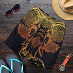 Spiritual Elephant Mandala Print Men's Shorts