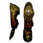 Spiritual Elephant Mandala Print Muay Thai Shin Guard