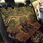 Spiritual Elephant Mandala Print Pet Car Back Seat Cover