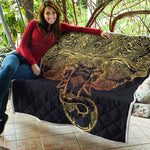 Spiritual Elephant Mandala Print Quilt