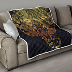 Spiritual Elephant Mandala Print Quilt