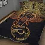 Spiritual Elephant Mandala Print Quilt Bed Set