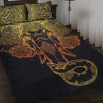 Spiritual Elephant Mandala Print Quilt Bed Set