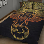 Spiritual Elephant Mandala Print Quilt Bed Set