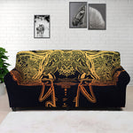 Spiritual Elephant Mandala Print Sofa Cover
