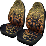 Spiritual Elephant Mandala Print Universal Fit Car Seat Covers