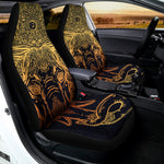 Spiritual Elephant Mandala Print Universal Fit Car Seat Covers