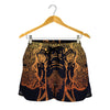 Spiritual Elephant Mandala Print Women's Shorts