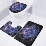 Spiritual Eye of Providence Print 3 Piece Bath Mat Set