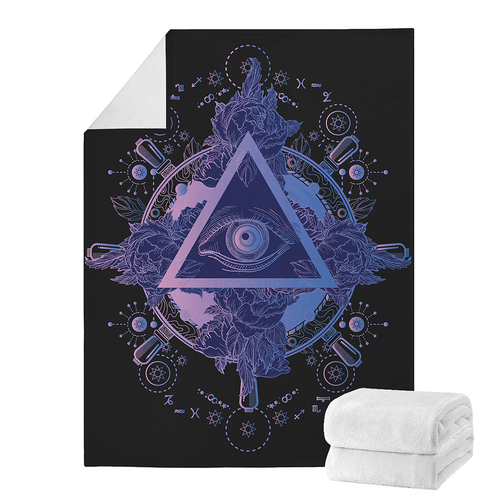 Spiritual Eye of Providence Print Blanket