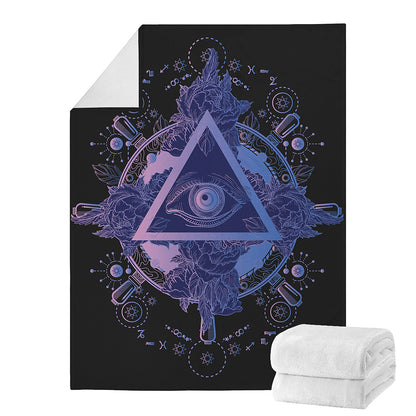 Spiritual Eye of Providence Print Blanket