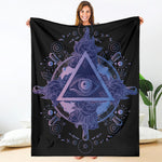 Spiritual Eye of Providence Print Blanket