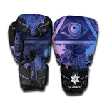 Spiritual Eye of Providence Print Boxing Gloves