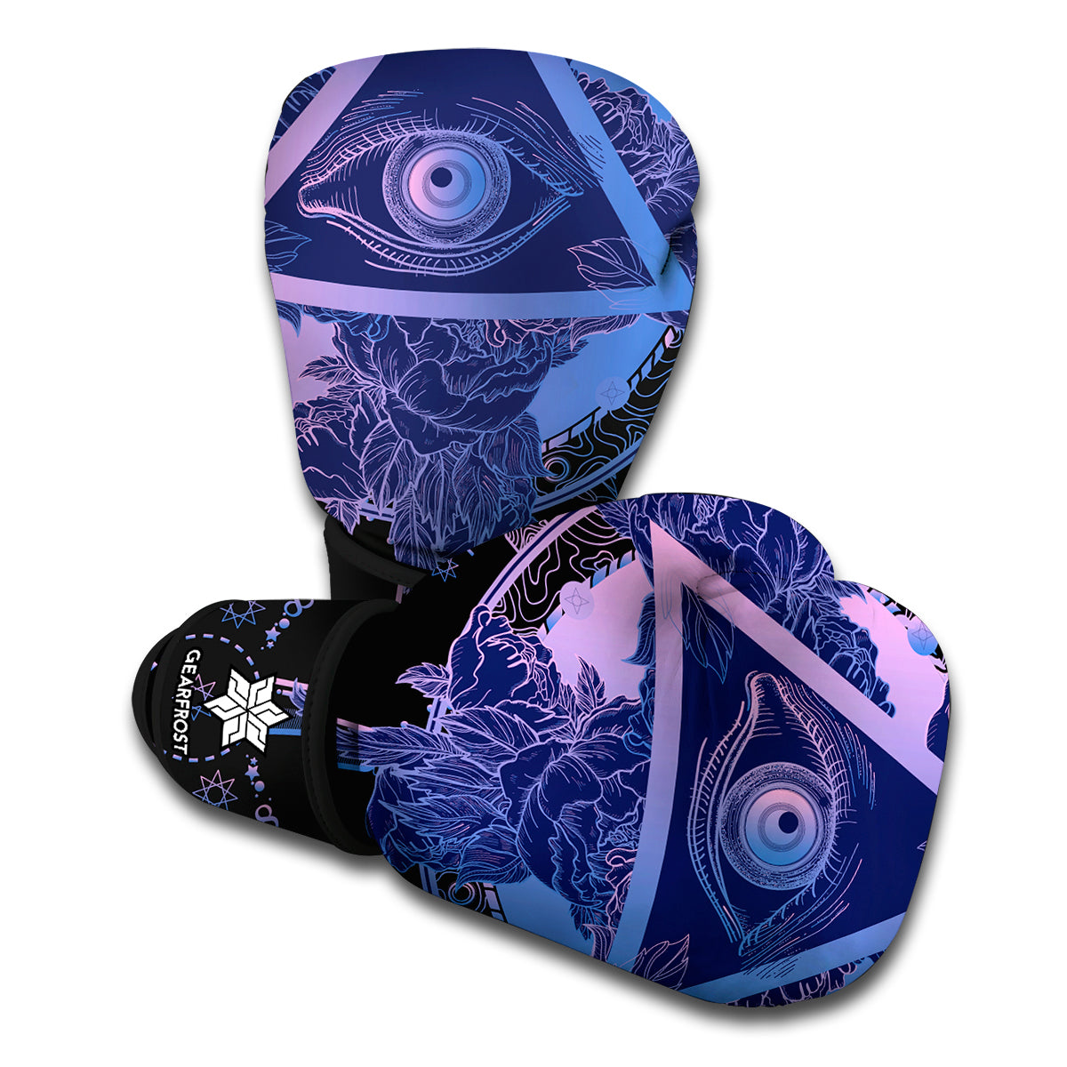 Spiritual Eye of Providence Print Boxing Gloves