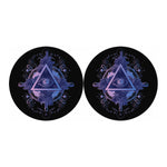 Spiritual Eye of Providence Print Car Coasters