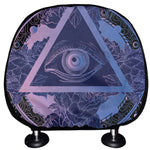 Spiritual Eye of Providence Print Car Headrest Covers