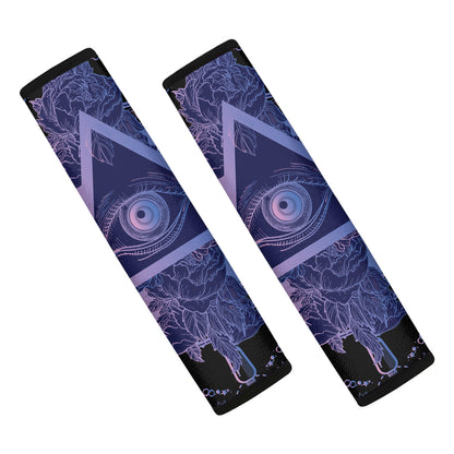 Spiritual Eye of Providence Print Car Seat Belt Covers