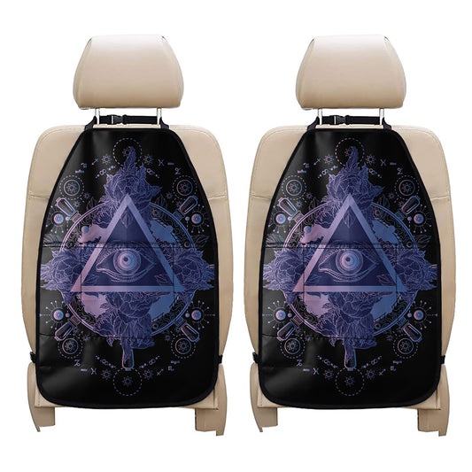 Spiritual Eye of Providence Print Car Seat Organizers