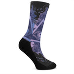 Spiritual Eye of Providence Print Crew Socks