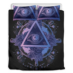 Spiritual Eye of Providence Print Duvet Cover Bedding Set