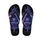Spiritual Eye of Providence Print Flip Flops