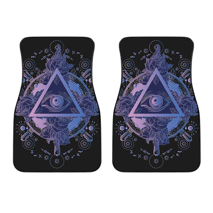 Spiritual Eye of Providence Print Front Car Floor Mats