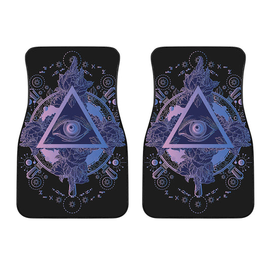 Spiritual Eye of Providence Print Front Car Floor Mats