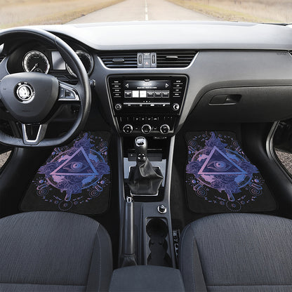 Spiritual Eye of Providence Print Front Car Floor Mats
