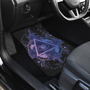 Spiritual Eye of Providence Print Front Car Floor Mats