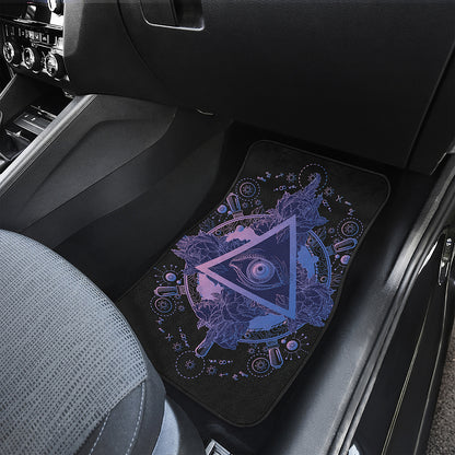 Spiritual Eye of Providence Print Front Car Floor Mats