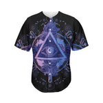 Spiritual Eye of Providence Print Men's Baseball Jersey