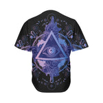 Spiritual Eye of Providence Print Men's Baseball Jersey