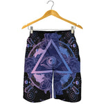 Spiritual Eye of Providence Print Men's Shorts