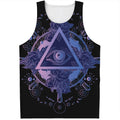 Spiritual Eye of Providence Print Men's Tank Top