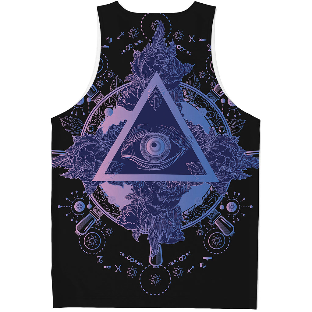 Spiritual Eye of Providence Print Men's Tank Top