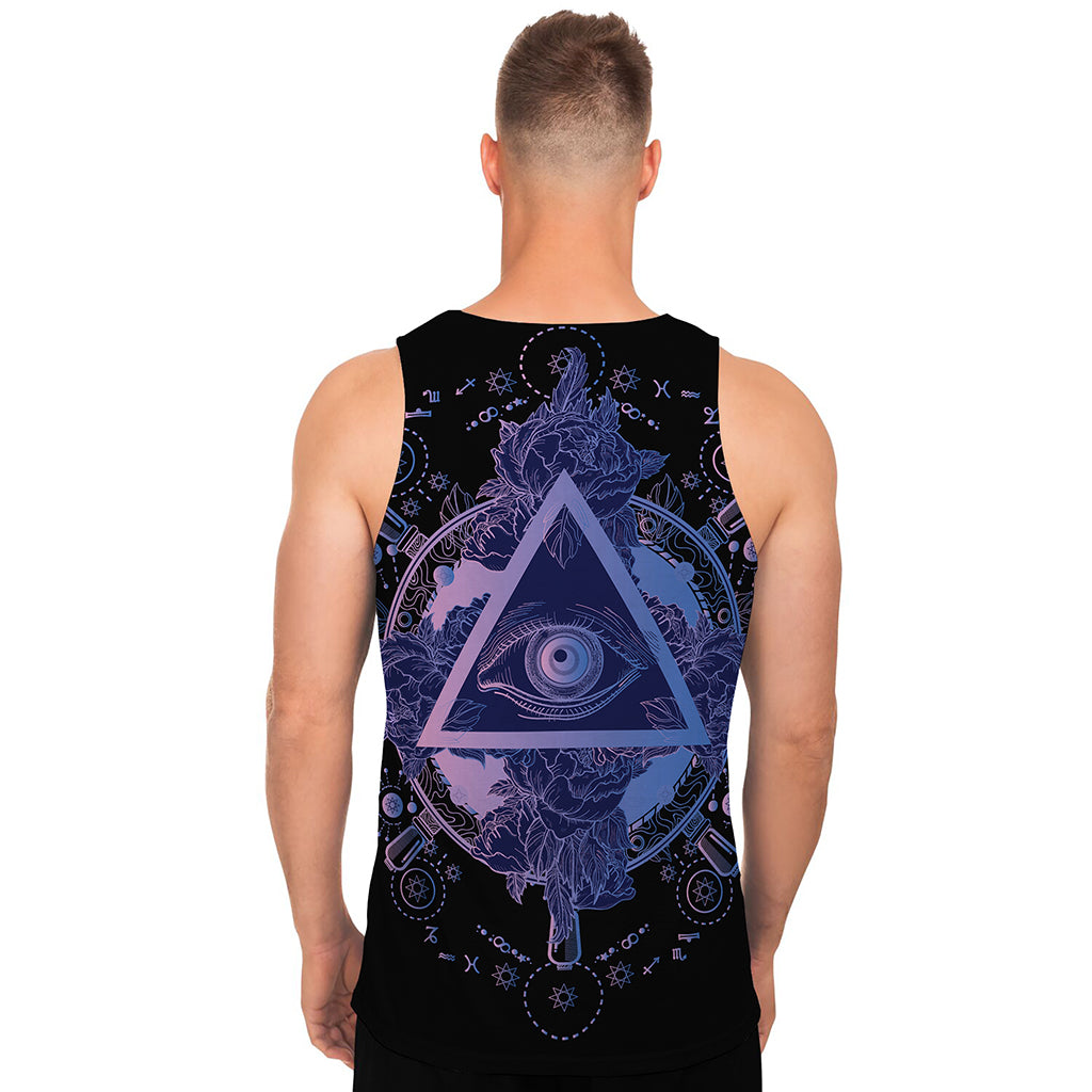 Spiritual Eye of Providence Print Men's Tank Top