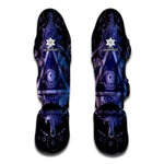 Spiritual Eye of Providence Print Muay Thai Shin Guard