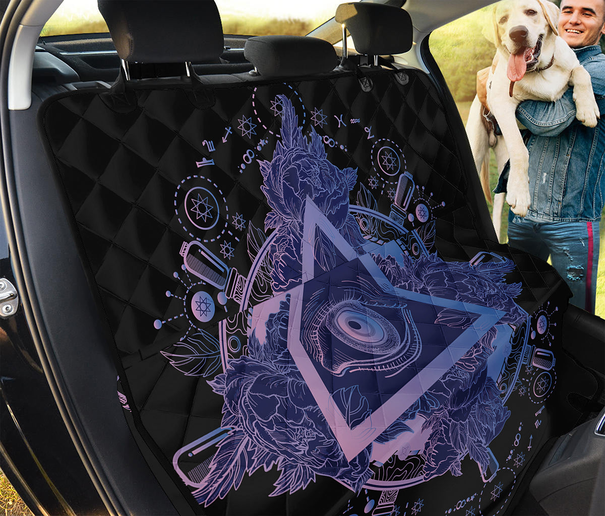 Spiritual Eye of Providence Print Pet Car Back Seat Cover