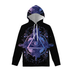 Spiritual Eye of Providence Print Pullover Hoodie