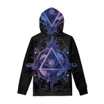 Spiritual Eye of Providence Print Pullover Hoodie