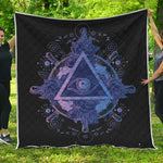 Spiritual Eye of Providence Print Quilt