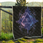 Spiritual Eye of Providence Print Quilt