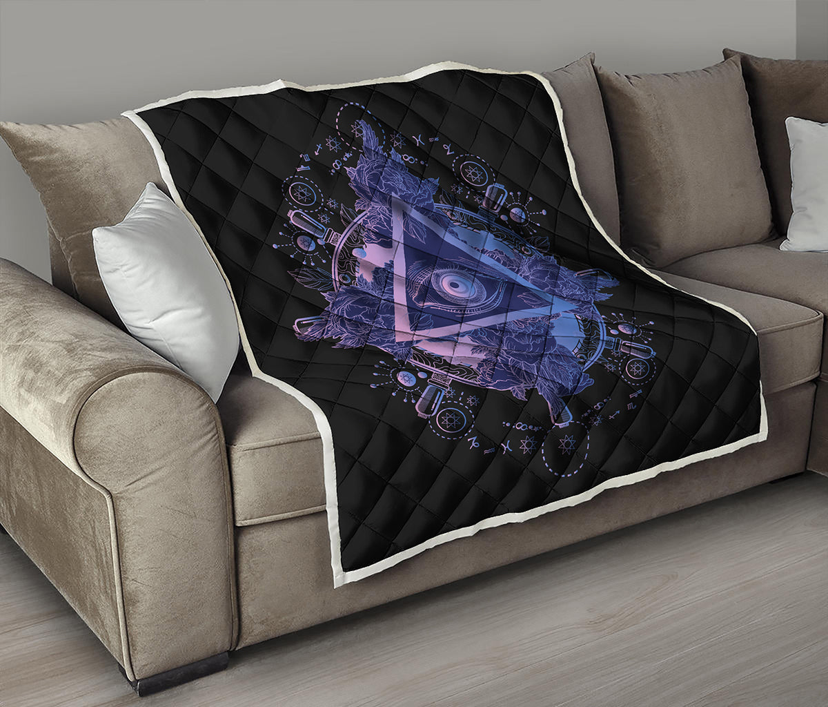 Spiritual Eye of Providence Print Quilt