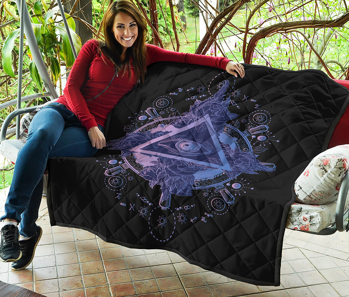 Spiritual Eye of Providence Print Quilt
