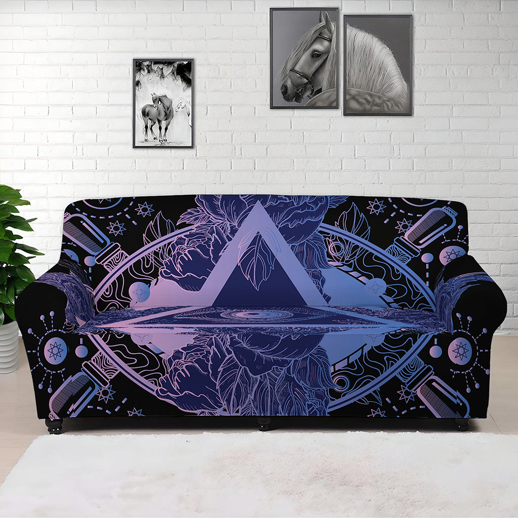 Spiritual Eye of Providence Print Sofa Cover
