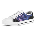 Spiritual Eye of Providence Print White Low Top Shoes