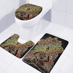 Spiritual Girl Mandala Print 3 Piece Bath Mat Set